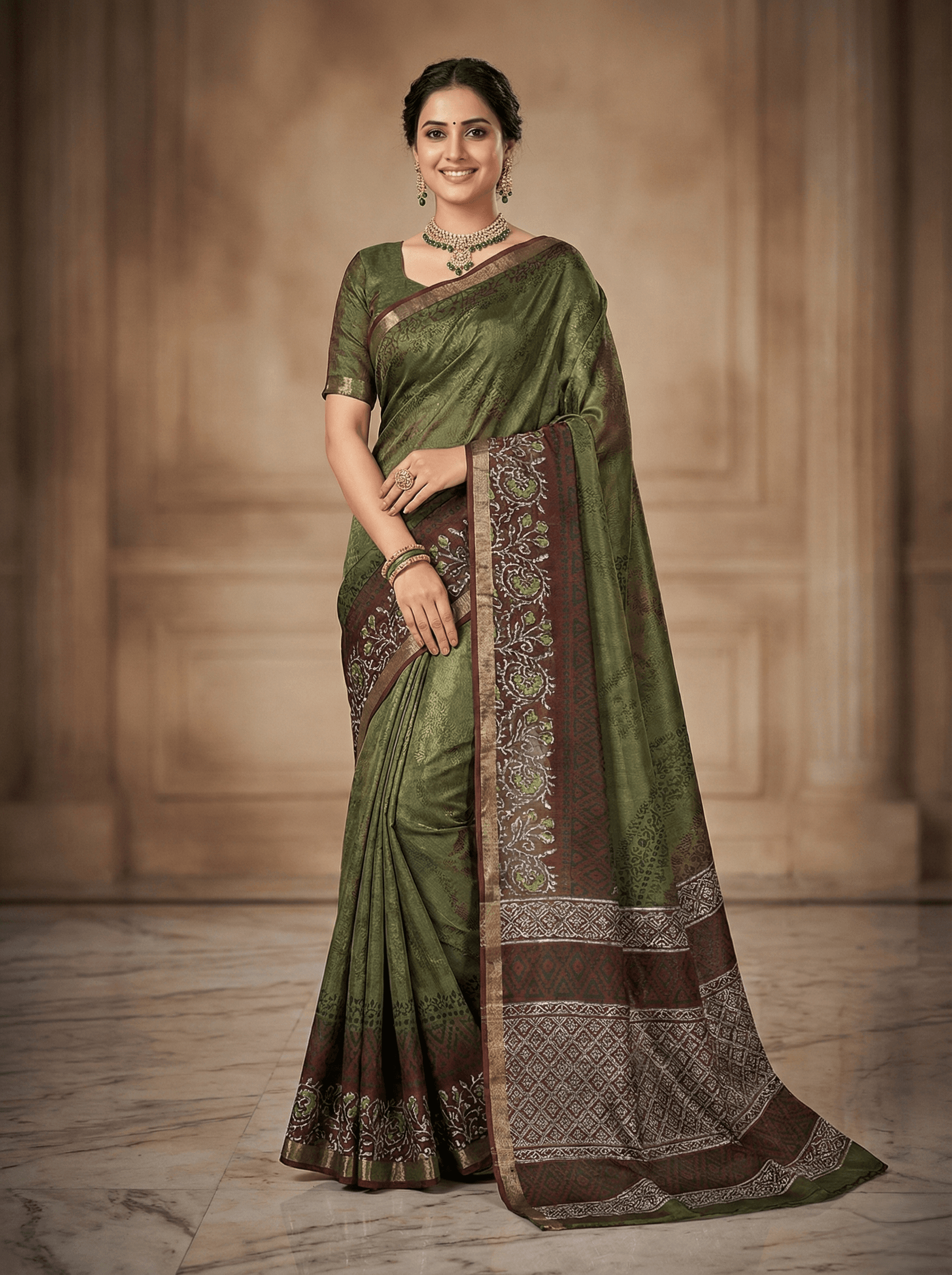Jute Georgette Saree